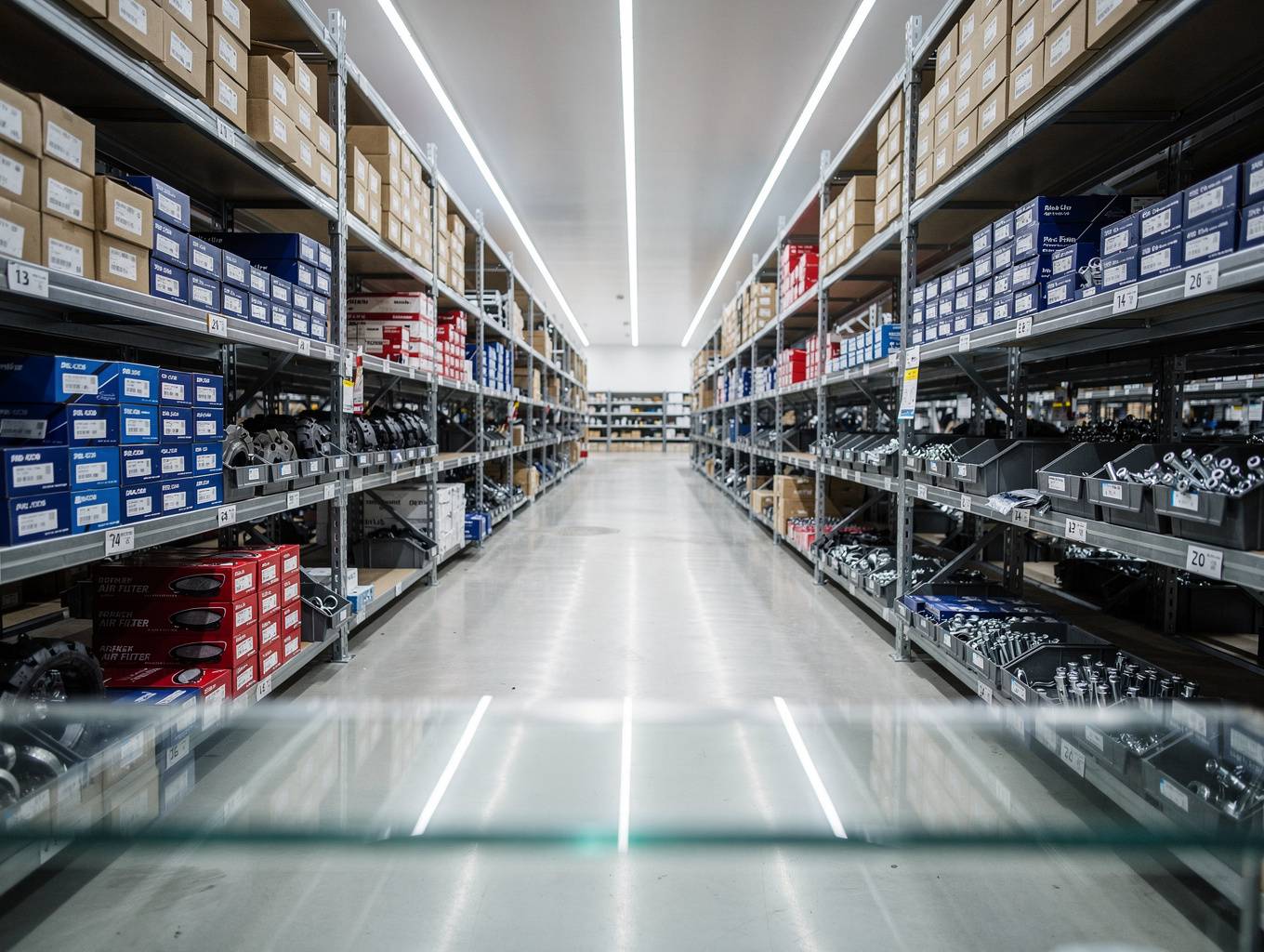 Garage organisé et dégagé