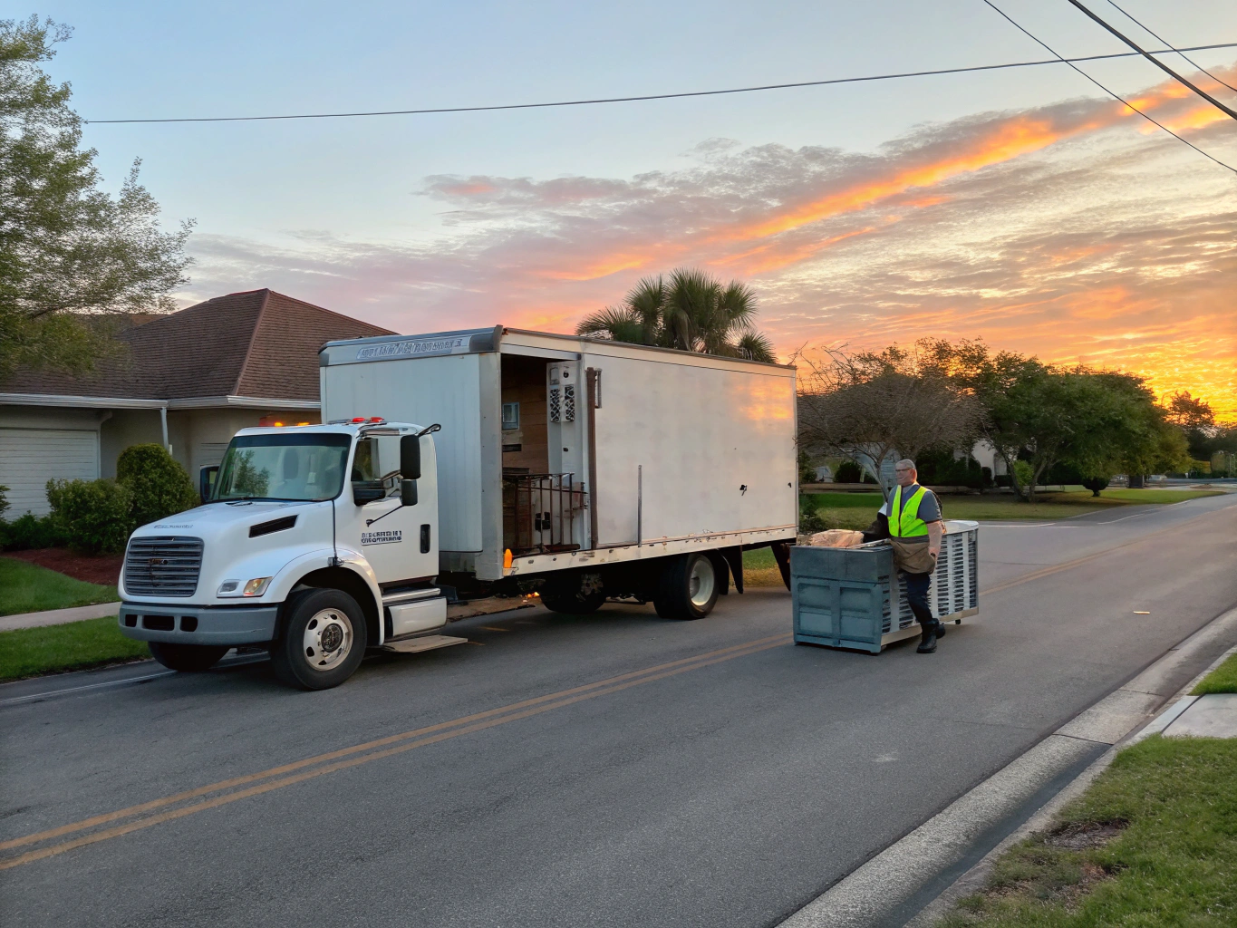 Professional JUNKR team with branded truck in Ottawa