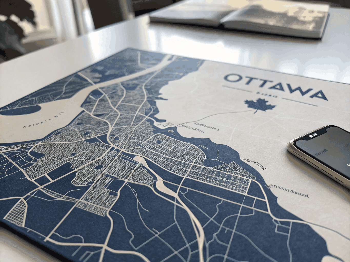 Map showing JUNKR service coverage across Greater Ottawa